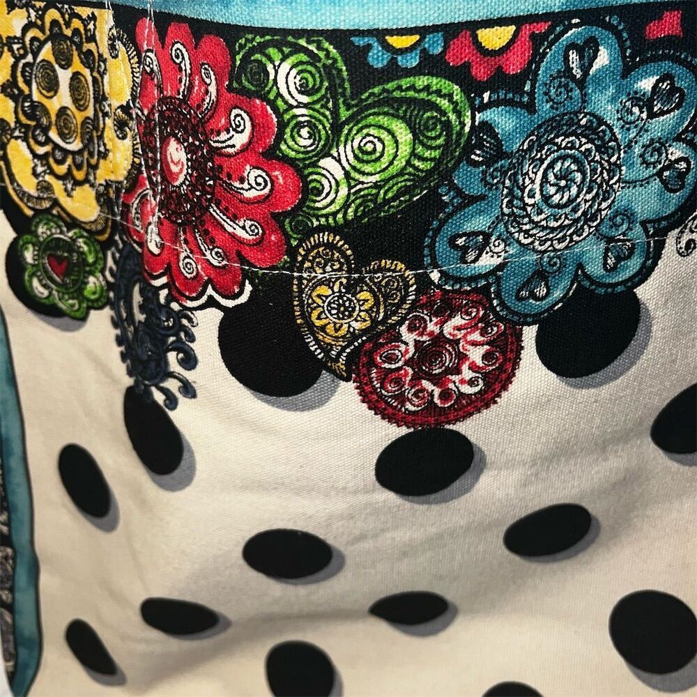 Brighton Summer of Love Artful Tote Bag Multicolor Hearts & Paisley - Picture 4 of 11